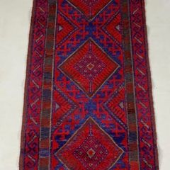 Superb Persian/Middle Eastern Hand Knotted Wool Runner