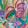 Mothers Day Offer Original art Original Floral Artwork on paper A4 Mounted contemporary Irish Art abstract painting Image 4