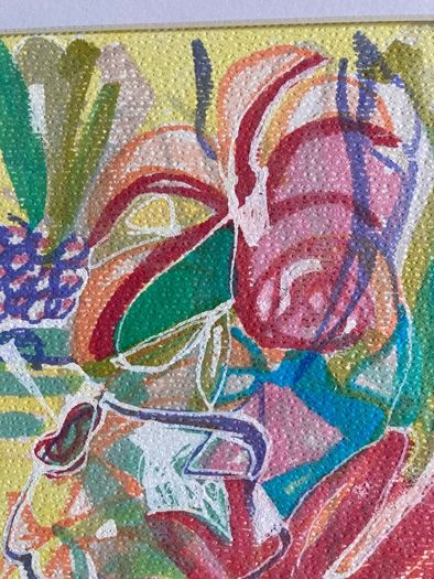 Mothers Day Offer Original art Original Floral Artwork on paper A4 Mounted contemporary Irish Art abstract painting