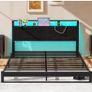Kingsize Floor Bed Base with Charging Station Image 9