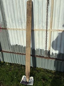 Half round garden post
