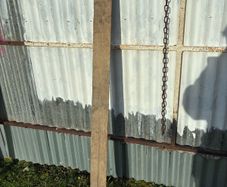 Half round garden post