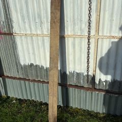 Half round garden post