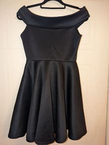 amazing off shoulder skater dress from Boohoo