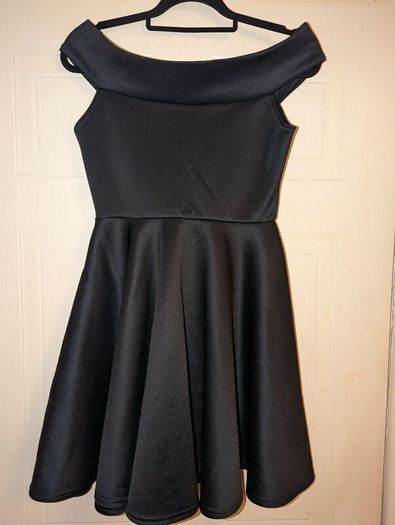 amazing off shoulder skater dress from Boohoo