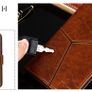 Black 100% Handmade Luxury Flip Case Cover For OnePlus 3 / OnePlus Three Image 9