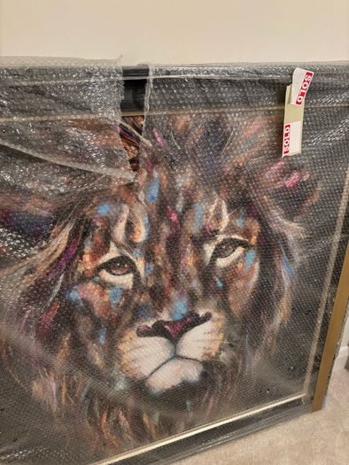 Brand New - Artko Kendi Lion - Large Framed Pic