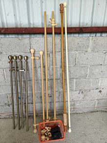 Curtain poles