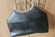 Black evening clutch bag