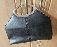 Black evening clutch bag