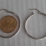 earrings large silver hoops Image 3