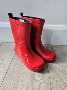 Red M&S Wellies UK12 (kids)