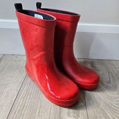 Red M&S Wellies UK12 (kids)