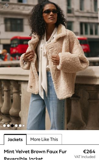 Mint Velvet reversable jacket worn once