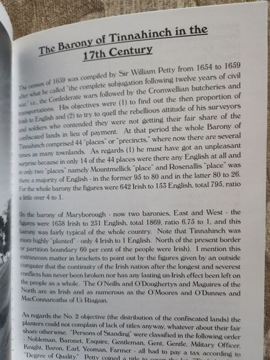 A History Of The O'dunnes. Duthai Ui Riagain ( Territory Of Ui Riagain) By Seosamh Mac Caba. First Edition Paperback In Very Good Condition.