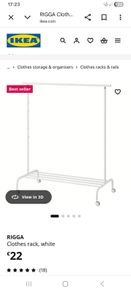 IKEA clothes rail RIGGA