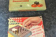 Chad valley draught set / vintage chess travel set