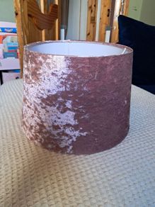 Pink Velvet Lamp Shade