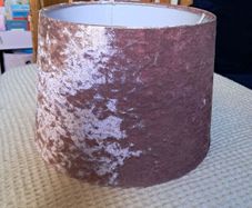 Pink Velvet Lamp Shade