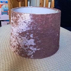 Pink Velvet Lamp Shade