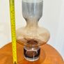 Smoky 2 tone glass shaped vases or decorative glassware pieces Image 3