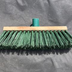 garden stiff bristle brush broom head