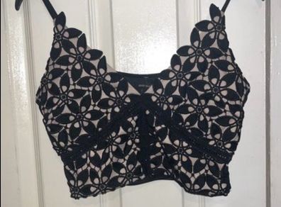 River island crop top bralette