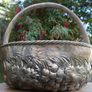 Vintage Continental Embossed Silver Plated Large Basket Image 2