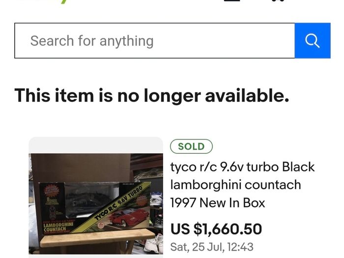 Tyco R/c turbo red lamborghini
