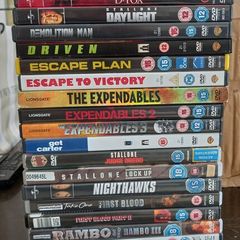 Sylvester Stallone Dvd Collection Bundle Action Drama Rocky Rambo Cobra Nighthawks Expendables Etc
