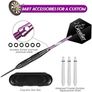 FREE P&P Steel Darts Set, Professional 23g Darts Tip with Non-Slip Stainless Steel Shaft, Poly Flights, PVC Shafts, Dart Sharpener, Rubber Rings, Flight Protecter, with Gift Box Image 3