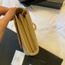 YSL Classic Cassandre Chain Wallet In Grain De Poudre Leather Dark Beige Image 7