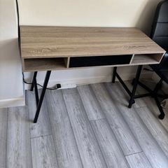desk and chair