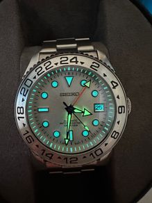 seiko Men's Luminous GMT watch NH34