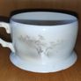 Vintage Japanese eggshell porcelain teacup with saucer, Geisha pattern Image 6