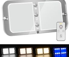 LED Ceiling Light, RV Lights Interior, with Remote and Switch Camper Lights Interior with 4 Color Adjustable, for Large Tents, Campervan, Motorhome, Truck, Van, Boat
