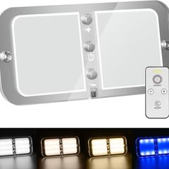LED Ceiling Light, RV Lights Interior, with Remote and Switch Camper Lights Interior with 4 Color Adjustable, for Large Tents, Campervan, Motorhome, Truck, Van, Boat