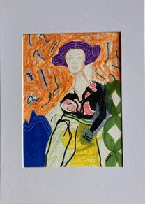 Original art Figurative artwork contemporary Irish Art abstract painting
