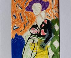 Original art Figurative artwork contemporary Irish Art abstract painting