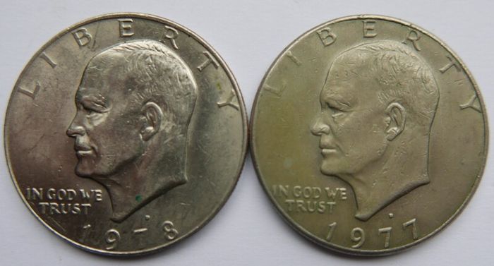 United States 1 Dollar 1977-1978 Coins