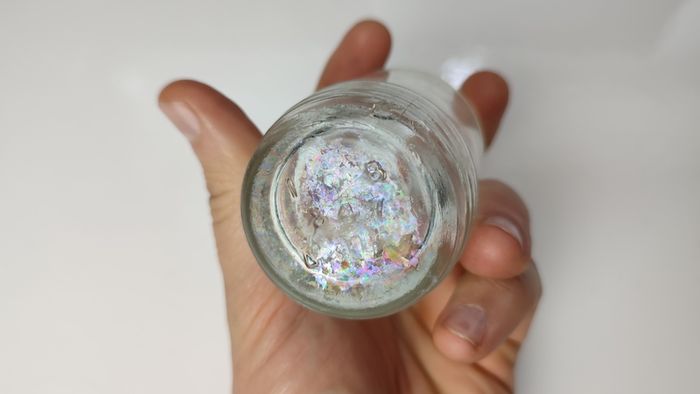 335 - Set of 2 Vintage Clear Glass Collectible Decorative Jars