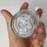 335 - Set of 2 Vintage Clear Glass Collectible Decorative Jars Image 4