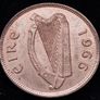 [#2668] - Ireland 1966 | Irish 1/2d | Irish Half Penny | KM.10 Image 2