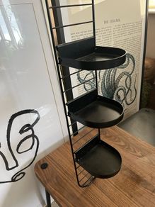 Sostrene Grene Black Metal Wall Organizer / Tiered Hanging Rack