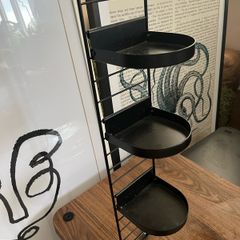 Sostrene Grene Black Metal Wall Organizer / Tiered Hanging Rack