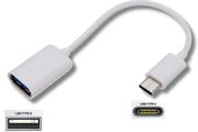 USB C to USB 2.0 Adapter Cable 16cm OTG White