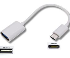 USB C to USB 2.0 Adapter Cable 16cm OTG White