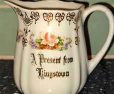 Kingstown / Dun Laoghaire souvenir  jug and bowl.