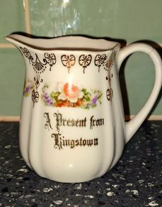 Kingstown / Dun Laoghaire souvenir  jug and bowl.