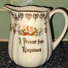 Kingstown / Dun Laoghaire souvenir  jug and bowl.